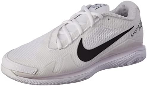 NIKE Men's Court Air Zoom Vapor Pro Trainers, White Black, 12 US